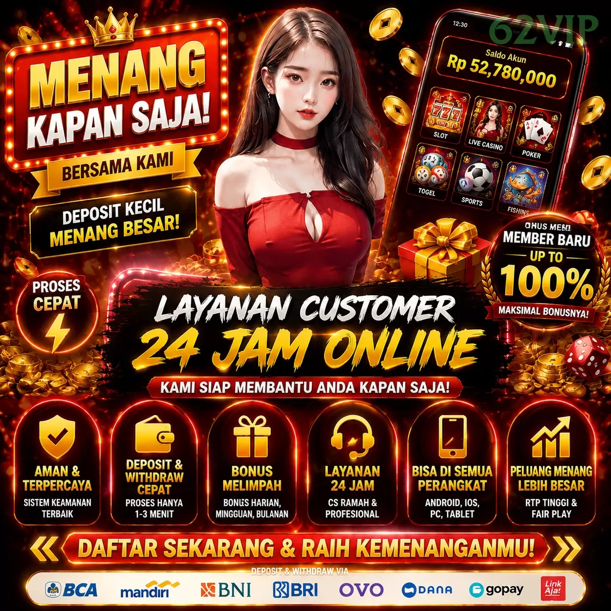 62vip APK Resmi Unduh